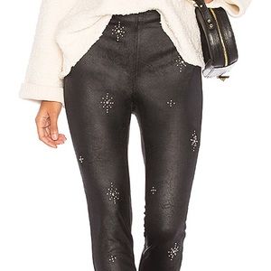 Free People Embellished Vegan Skinny Pant